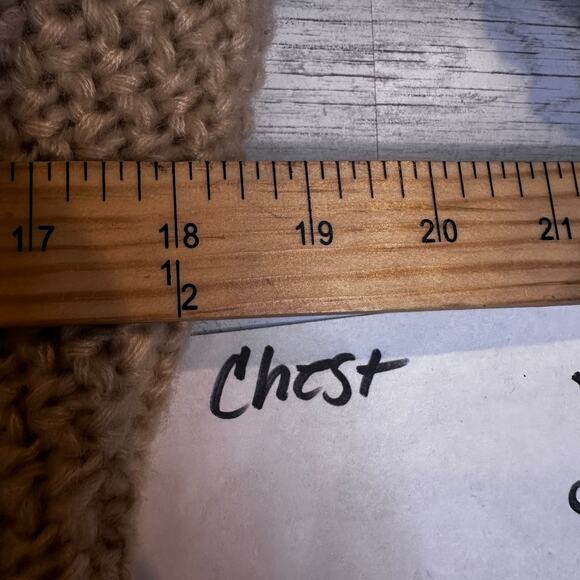 Vintage Handmade small beige crochet Afghan cardigan granny cottagecore coquette - Picture 3 of 15